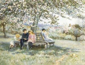 The apple tree seat by Helen Mary Elizabeth Allingham