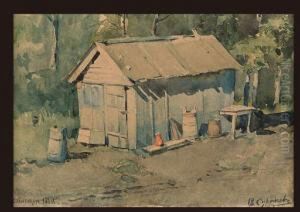 Barn by Vasilij Ivanovic Surikov