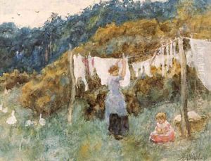 A study for The Clothes Line
