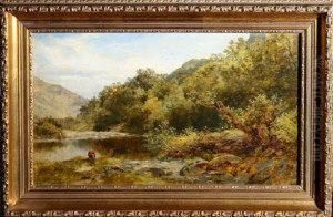 A Summer Morning On The River Lledr, North Wales by John Surtees
