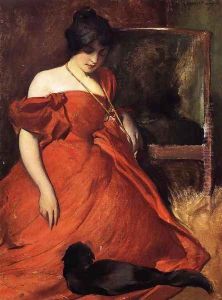 Black And Red by John White Alexander