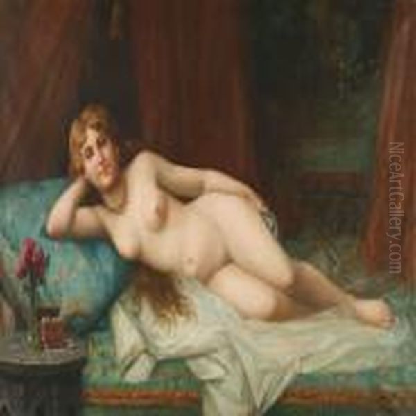 A Lying Female Model - view 1