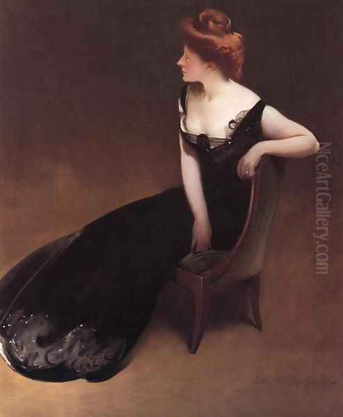 Portrait Of Mrs V (Mrs Herman Duryea) by John White Alexander
