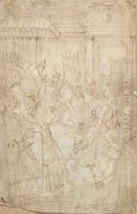 La Coronacion Del Emperador Carlos V En Bolonia by Federico Sustris