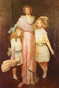 Mrs Daniels With Two Children 1913 by John White Alexander