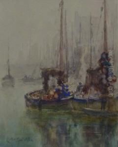 Whitby Harbour by Lester Sutcliffe