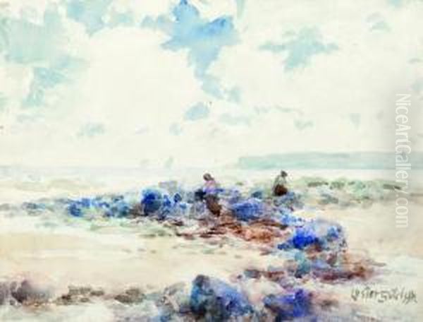 Figures On The Shore - view 1
