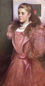Young Girl in Rose (or Portrait of Eleanora Randolph Sears) by John White Alexander