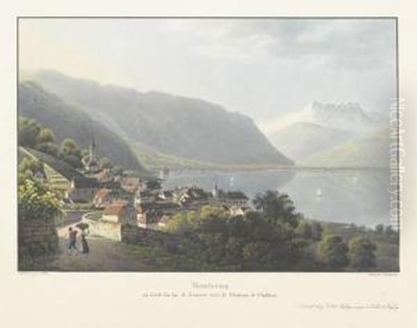 Montreux/au Bord Du Lac De Geneve Vers Le Chateau De... - view 1