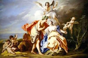 Bacchus and Ariadne by Jacopo (Giacomo) Amigoni