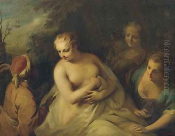 Bathseba receiving David's letter - view 1