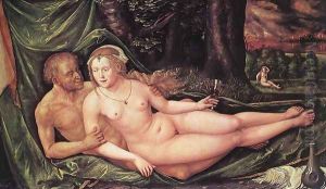 Loth and his Daughters 1537 by Albrecht Altdorfer