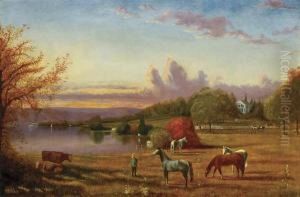 A Gentleman's Farm On The River by Henry Suydam