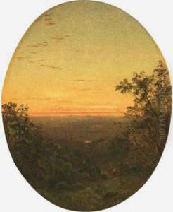 Sunset Landscape by James Augustus Suydam