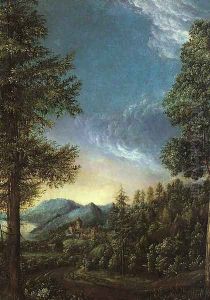 View of the Danube Valley near Regensburg by Albrecht Altdorfer