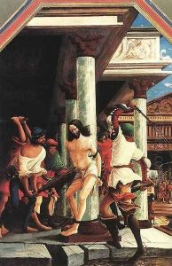 The Flagellation of Christ 1518 by Albrecht Altdorfer