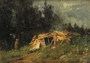 Casa In Rovina by Aleksandr Alexandrovich Svedomskij