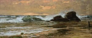 Seascape With Clear Sky by Pavel Alexandrovich Svedomskij