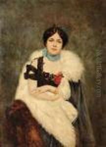 Ritratto Di Anna Nikolaevna Kutukova,
Consorte Di A.a. Svedomskij by Pavel Alexandrovich Svedomskij