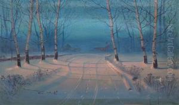 Snowy Road - view 1