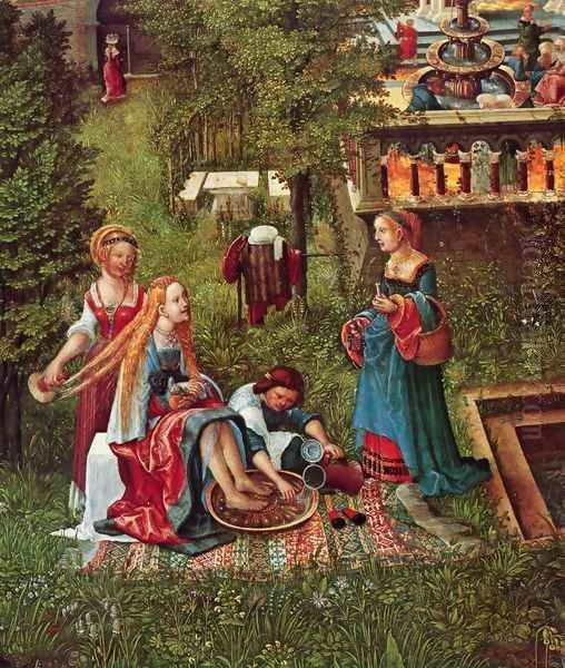 Susanna in the Bath and the Stoning of the Elders (detail 1) - view 1