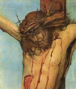 Christ on the Cross between Mary and St John (detail 1) by Albrecht Altdorfer