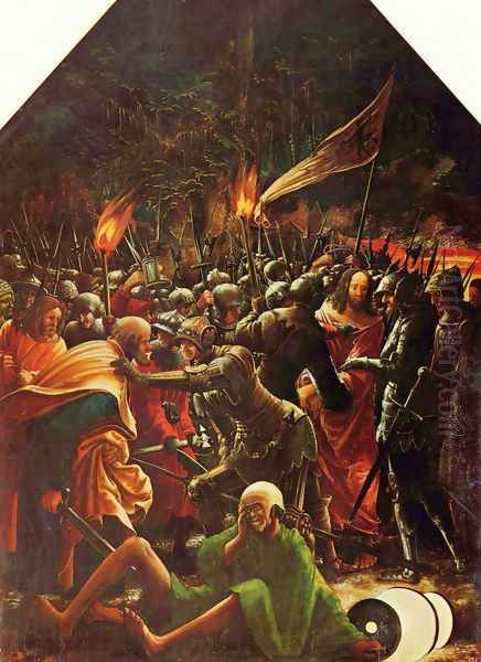 Arrest of Christ (Sebastian altar of the Augustinian Monastery men's choir of St. Florian near Linz) - view 1