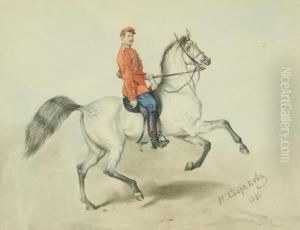 Portrait Of A Guardhussar On Horseback Portrait Of A Guardhussar On Horseback