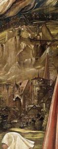 Christ on the Cross between Mary and St John (detail 2) by Albrecht Altdorfer