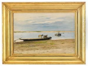 River Landscape by Sergei Ivanovitch Svetoslavsky