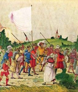 Emperor Maximilian triumph, The retinue by Albrecht Altdorfer