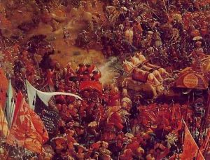 The Battle of Alexander at Issus (detail 4) by Albrecht Altdorfer