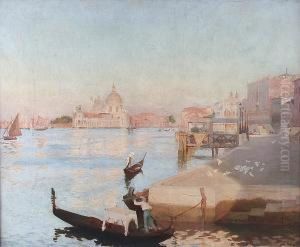 The Entrance Of The Grand Canal, Venice by Frederick George Swaish