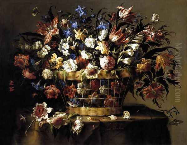 Basket of Flowers c. 1670 - view 1