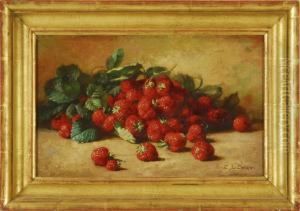 Still Life Of Strawberries by Emma Levina Swan