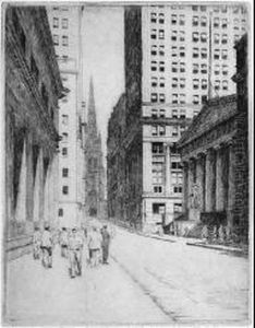 'old Trinity Church, New York City'. by Don Swann