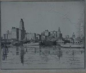 Harbor Scene by Don Swann