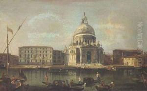 The Basilica of Santa Maria della Salute, Venice, looking south across the Grand Canal by Francesco Albotto