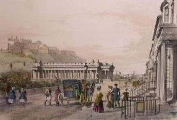 The Royal Institute, Castle And Edinburgh - view 1