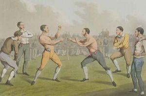 A Prize Fight, aquatinted by I. Clark, pub. by Thomas McLean, 1820 by Henry Thomas Alken