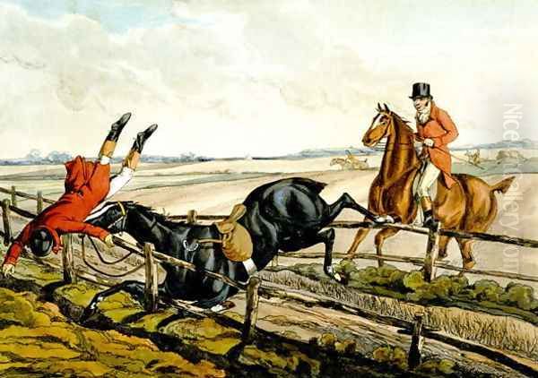 Misjudging the Jump, plate from 'Qualified Horses and Unqualified Riders', 1815 - view 1