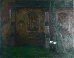 Kyrkoexterior Med Nunnor by Pelle Swedlund
