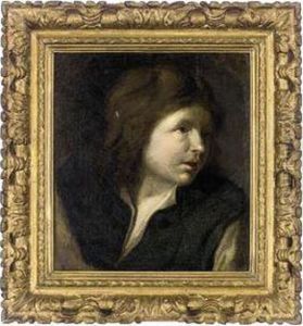 Portrait Of A Boy, Bust-length, In A Black Coat by Michiel Sweerts