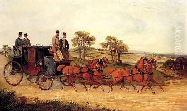 Mail Coaches on an Open Road - view 1