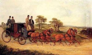 Mail Coaches on an Open Road by Henry Thomas Alken