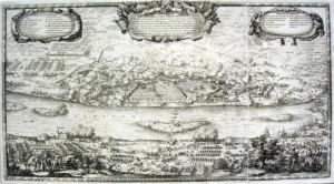 Panorama Torunia Oblezonego Przez Wojska Polskie by Willem Swidde