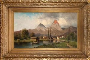 Pejzaz Alpejski by Aleksander Swieszewski