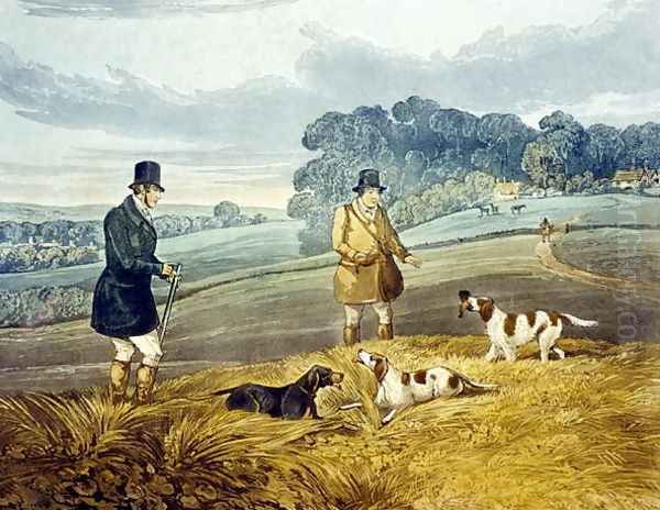Retrieving, plate from 'Partridge Shooting' - view 1