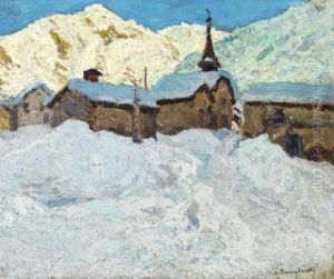 Village Sous La Neige