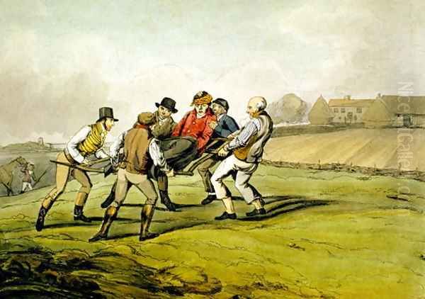 Injured, from 'Qualified Horses and Unqualified Riders', 1815 - view 1